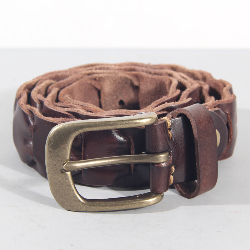Leather Cowhide Casual Belt for Men & Women