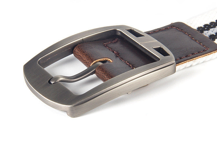 Men’s Outdoor Tactical Canvas Belt with Durable Alloy Buckle