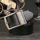 Fashionable Men's Leather Antique Denim Belt