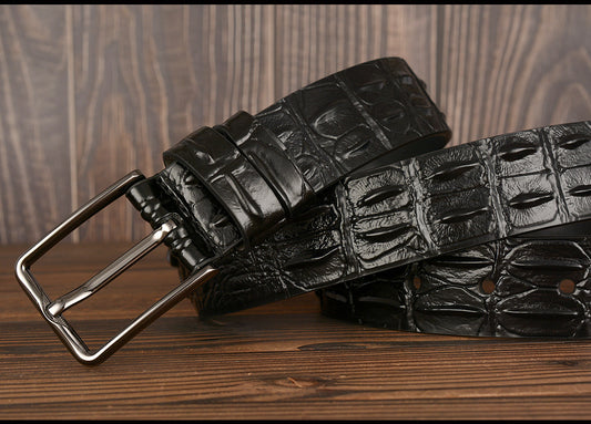 Men’s Luxury Cowhide Leather Belt – Square Buckle