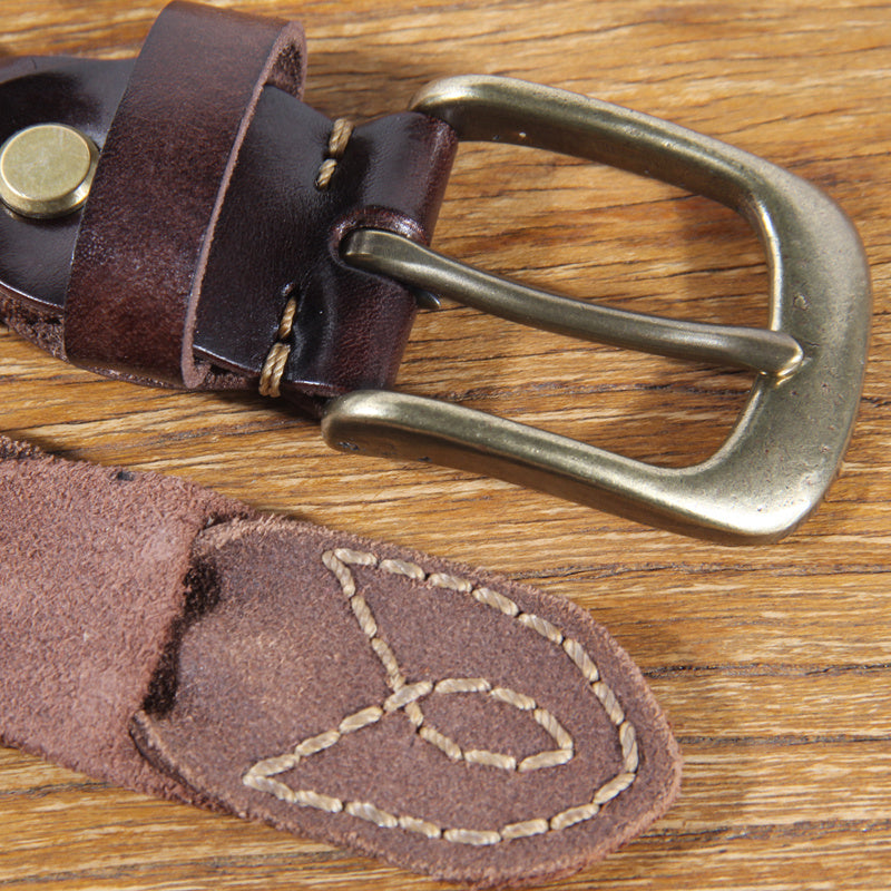 Leather Cowhide Casual Belt for Men & Women