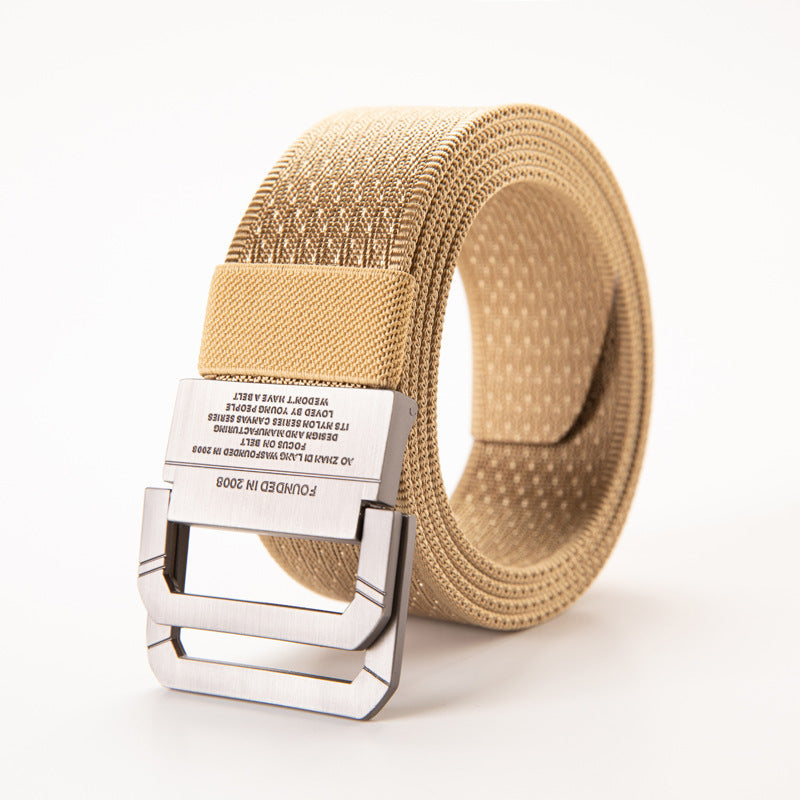 Men’s Tactical Nylon Belt – Double Ring Buckle