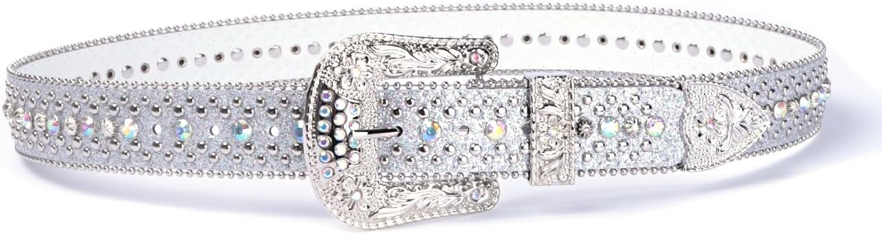 Unisex Gothic Crystal Diamond Halloween Belt