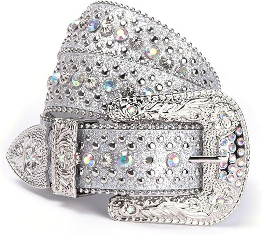 Unisex Gothic Crystal Diamond Halloween Belt