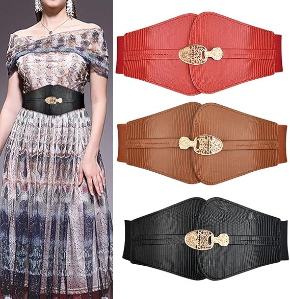 Women's Plus-Size Wide Elastic Corset Waist Belt