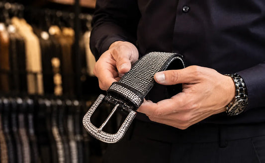 How to Style Rhinestone Belts for Men: Outfit Ideas for Festivals, Streetwear & Statement Looks