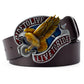 Casual Cowhide Leather Belt - Smooth Buckle Everyday Fit