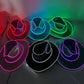 Halloween Carnival Party LED Wireless Fluorescent Colorful Cowboy Flashing Hat