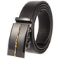 Men’s Statement Leather Ratchet Belt with Automatic Buckle