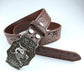 Men's Handmade Leather Cowboy Rodeo Belt