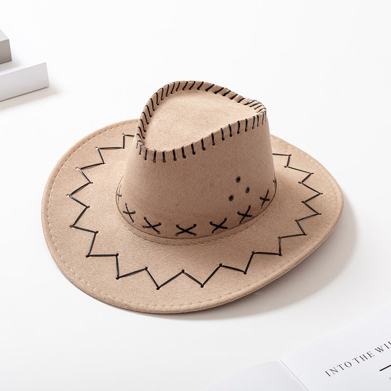 Unisex Faux Suede Western CowboFaux Suede Western Cowboy Hat  display picture 2