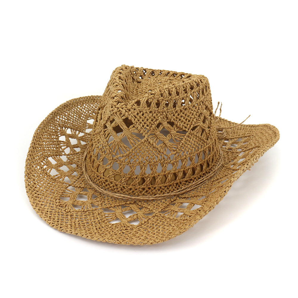 Hat travel sun sun visor western cowboy straw hat