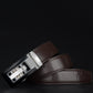 Men’s Leather Belt with Solid Alloy Buckle