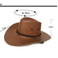 American West Cowboy Hat Faux Leather Hat