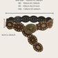 Women's Boho Disc Concho Leather Belt