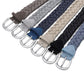 Men’s Suede Woven Canvas Golf Belt with Alloy Square Buckle
