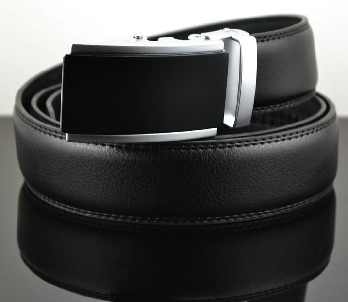Men’s Statement Adjustable Leather Ratchet Belt