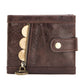 RFID Blocking Crazy Horse Leather Men’s Wallet with Vintage Style and Secure Compartments