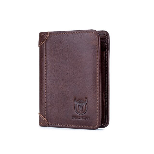 Casual Men’s Leather Wallet | First Layer Cowhide with Multi-Compartment Design