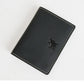 Men’s Genuine Cowhide Leather Card Holder Wallet – Mini Slim & Thin, No Zipper Closure