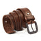 Everyday Cowhide Leather Belt - Clean Matte Buckle