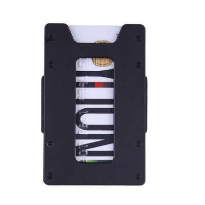Minimalist Carbon Fiber Slim Front Pocket Wallet with RFID Blocking & Money Clip