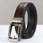 Adjustable Holeless Leather Statement Belt