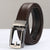 Adjustable Holeless Leather Statement Belt