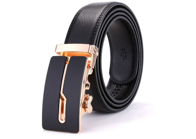 Men’s Statement Leather Ratchet Dress Belt