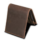 RFID Blocking Crazy Horse Leather Men’s Short Casual Wallet with Multiple Compartments