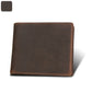 RFID Blocking Crazy Horse Leather Men’s Short Casual Wallet with Multiple Compartments