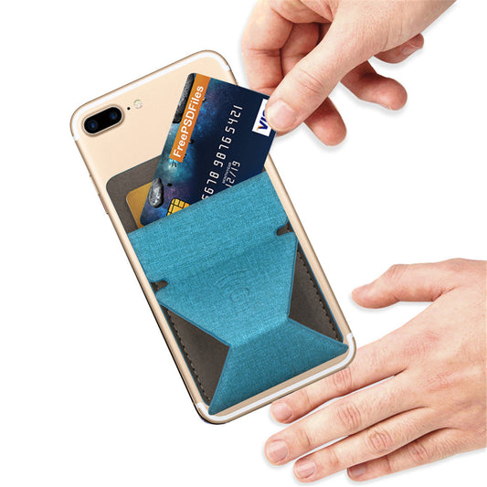 Compatible with Apple, Universal Slim Magnetic Car Holder Sticker Wallet For IPhone