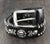 Skull Rivet Cowhide Punk Biker Belt