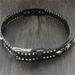 Skull Rivet Cowhide Punk Biker Belt