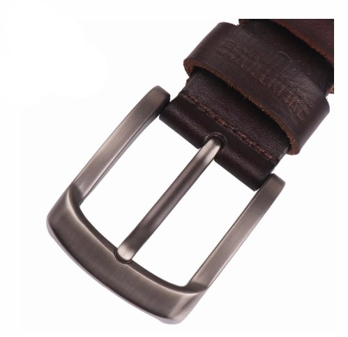 High-End Cowhide Leather Belt for Men