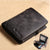 Men’s Leather Trifold Wallet | Compact Non-Woven Design with Organized Storage