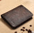 Men’s Leather Trifold Wallet | Compact Non-Woven Design with Organized Storage