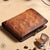 Men’s Leather Trifold Wallet | Compact Non-Woven Design with Organized Storage