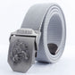 Men's Outdoor Sports Belt Canvas Adjustable Casual Buckle Belt Tiger