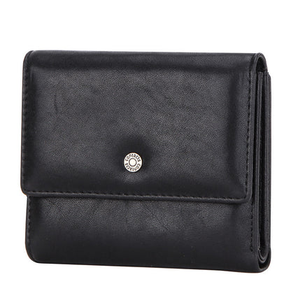 Randy RFID Leather Small Bifold Wallet for Women – Genuine Cowhide