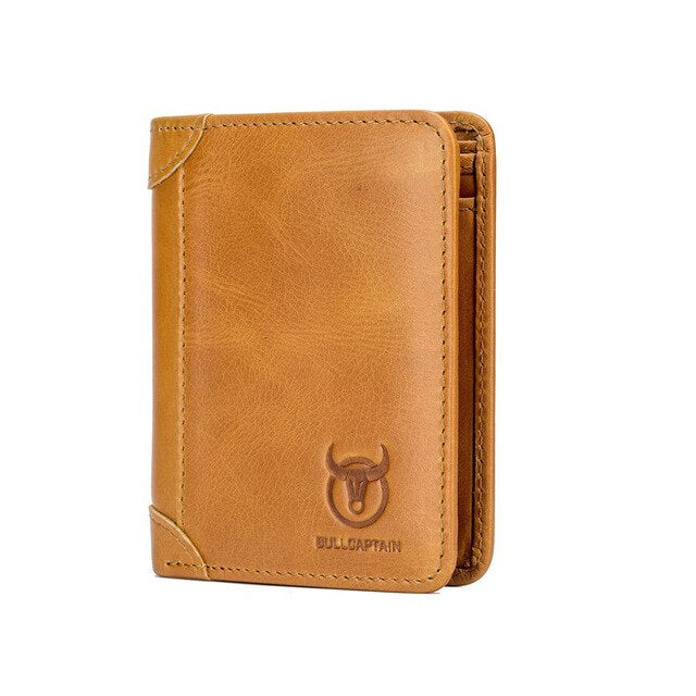 Casual Men’s Leather Wallet | First Layer Cowhide with Multi-Compartment Design