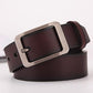 Fashion Men Genuine Leather Adjustable Pin Buckle Belt