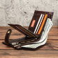 RFID Blocking Crazy Horse Leather Men’s Wallet with Vintage Style and Secure Compartments