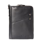 Men’s Genuine Leather Zipper Bifold Wallet – 12 Card Slots & Cash Pocket