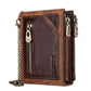 Men’s Wallet Anti-theft RFID Leather Wallet – Multifunctional Street Style