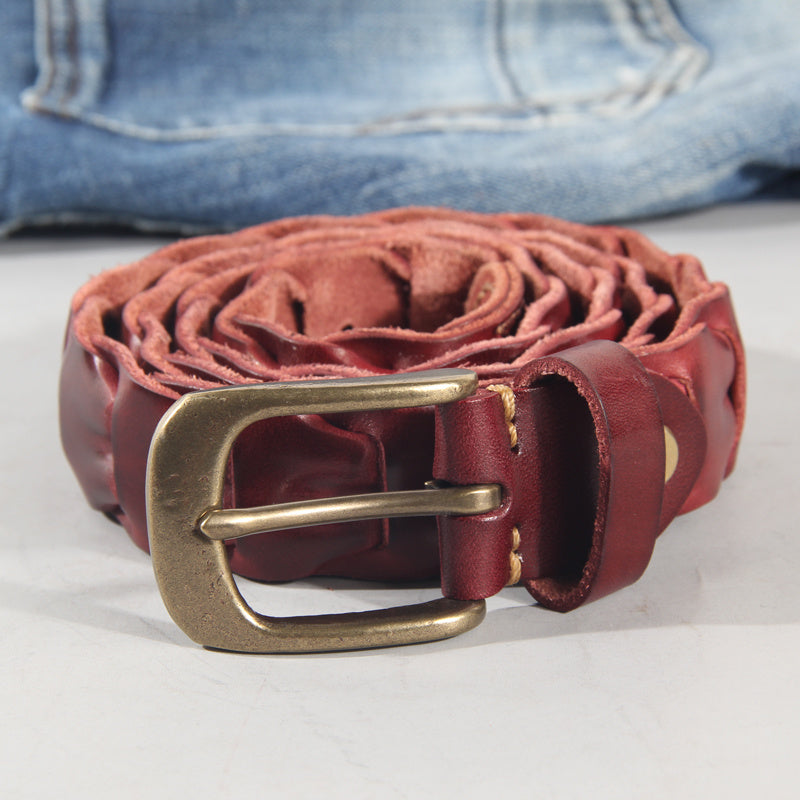 Leather Cowhide Casual Belt for Men & Women