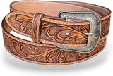 Men's Full Grain Western Belt – Handmade Snap-On Buckle
