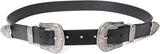 Women's Double Buckle Western Belt – Vintage Leather