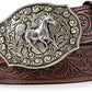 Western Cowboy Belt for Men – Retro Buckle Design