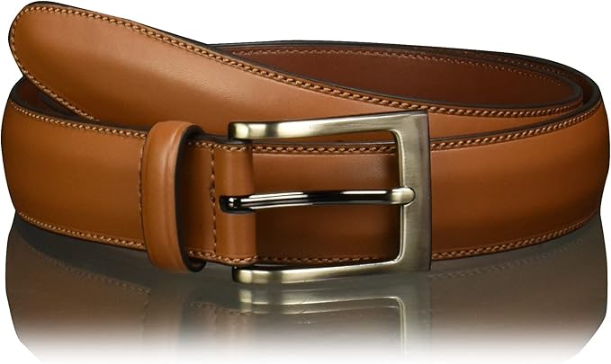 "Timothy" Leather Dress Belt – Extended Sizes